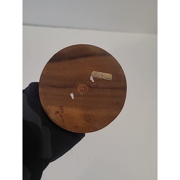 Hawaii Monkey Pod Wood Goblet Hawaiian Tiki Hut Mug Hand Carved 8in Tall - Picture 8 of 8